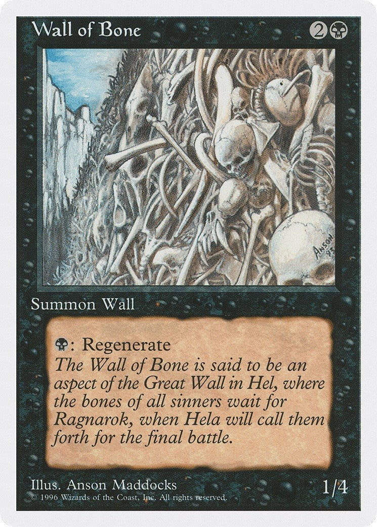 Image for Wall of Bone - Magic: The Gathering