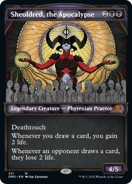 Image for Sheoldred, the Apocalypse (Textured Foil) (331) (DMU) - Magic: The Gathering