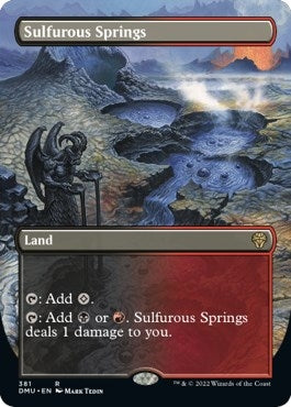 Image for Sulfurous Springs (Borderless) (381) (DMU) - Magic: The Gathering