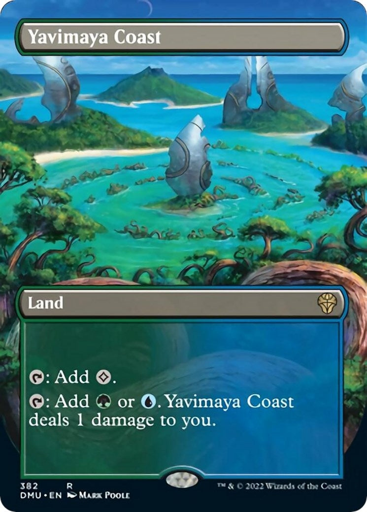 Image for Yavimaya Coast (Borderless) (382) - Magic: The Gathering