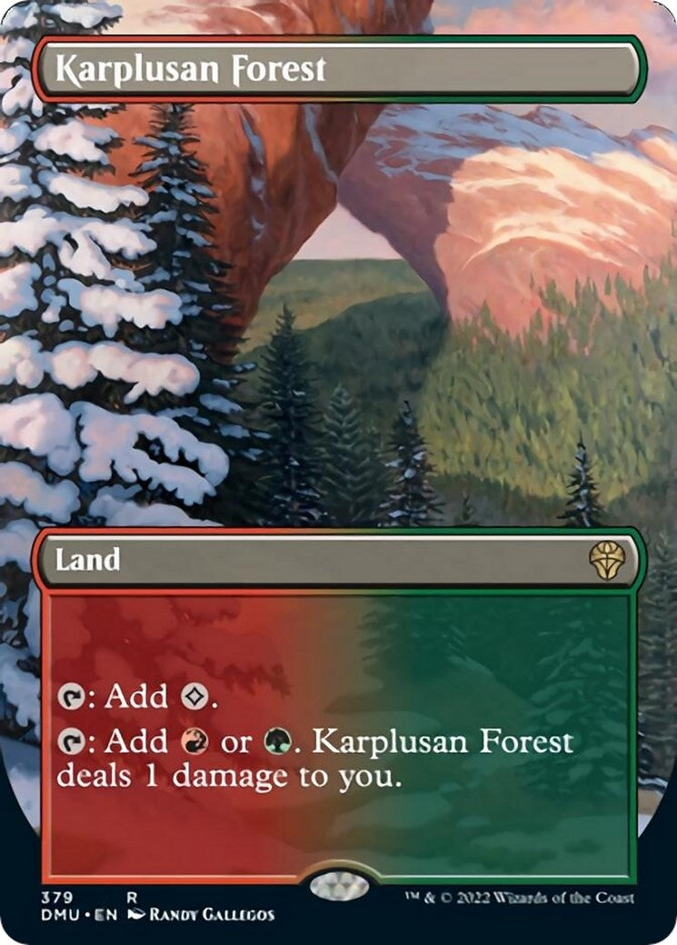 Image for Karplusan Forest (Borderless) (379) (DMU) - Magic: The Gathering