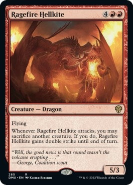 Image for Ragefire Hellkite (285) (DMU) - Magic: The Gathering