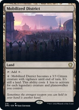 Image for Mobilized District (218) - Magic: The Gathering