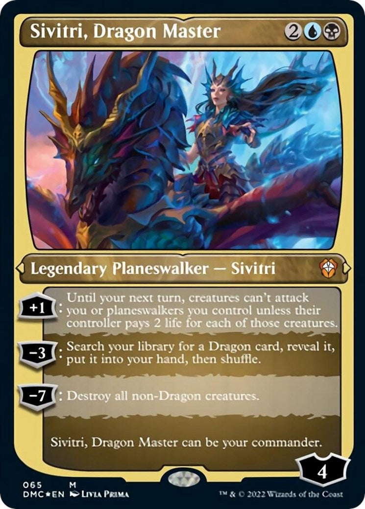 Image for Sivitri, Dragon Master (Foil Etched) (65) - Magic: The Gathering