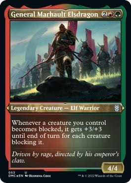 Image for General Marhault Elsdragon (Foil Etched) (53) - Magic: The Gathering
