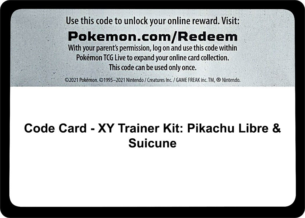 Image for Code Card - XY Trainer Kit: Pikachu Libre & Suicune (PR) - Pokemon