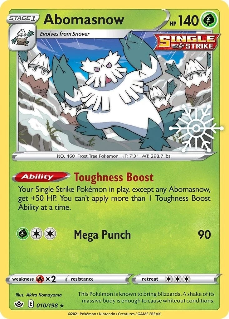 Image for Abomasnow - 010/198 (Holiday Calendar) (010/198) (MCAP) - Pokemon