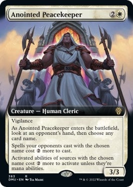 Image for Anointed Peacekeeper (Extended Art) (383) (DMU) - Magic: The Gathering