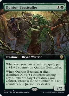 Image for Quirion Beastcaller (Extended Art) (417) (DMU) - Magic: The Gathering