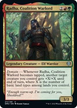 Radha, Coalition Warlord (211)