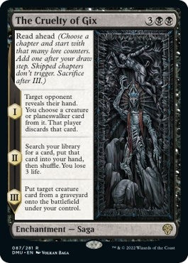 Image for The Cruelty of Gix (87) - Magic: The Gathering