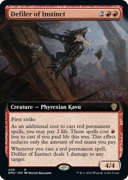 Image for Defiler of Instinct (Extended Art) (406) (DMU) - Magic: The Gathering