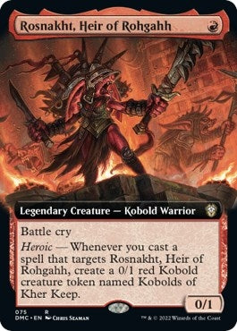 Image for Rosnakht, Heir of Rohgahh (Extended Art) (75) - Magic: The Gathering