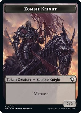 Image for Zombie Knight // Goblin Double-Sided Token (5 // 12) - Magic: The Gathering