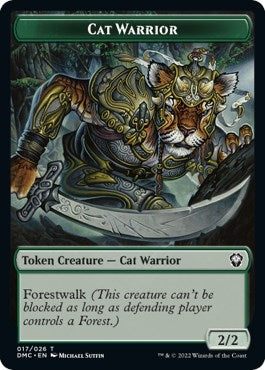 Image for Cat Warrior Token (17) - Magic: The Gathering