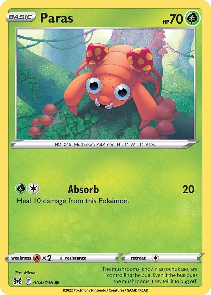 Image for Paras (004/196) (SWSH11) - Pokemon