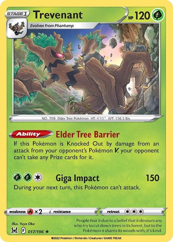 Image for Trevenant (017/196) (SWSH11) - Pokemon