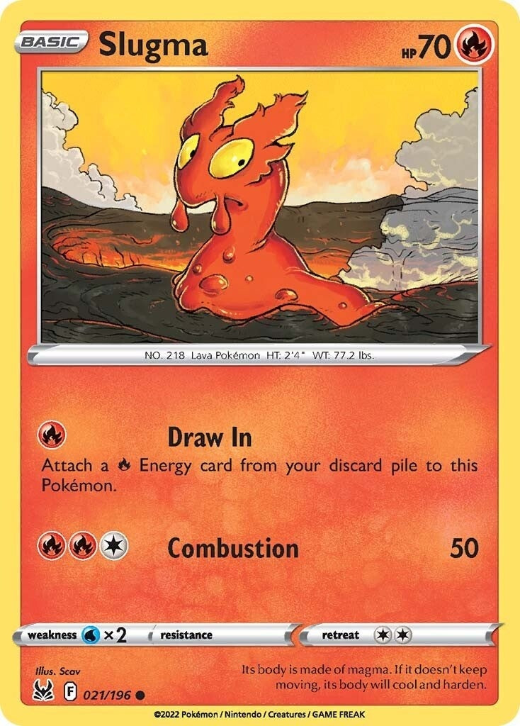 Image for Slugma (021/196) (SWSH11) - Pokemon