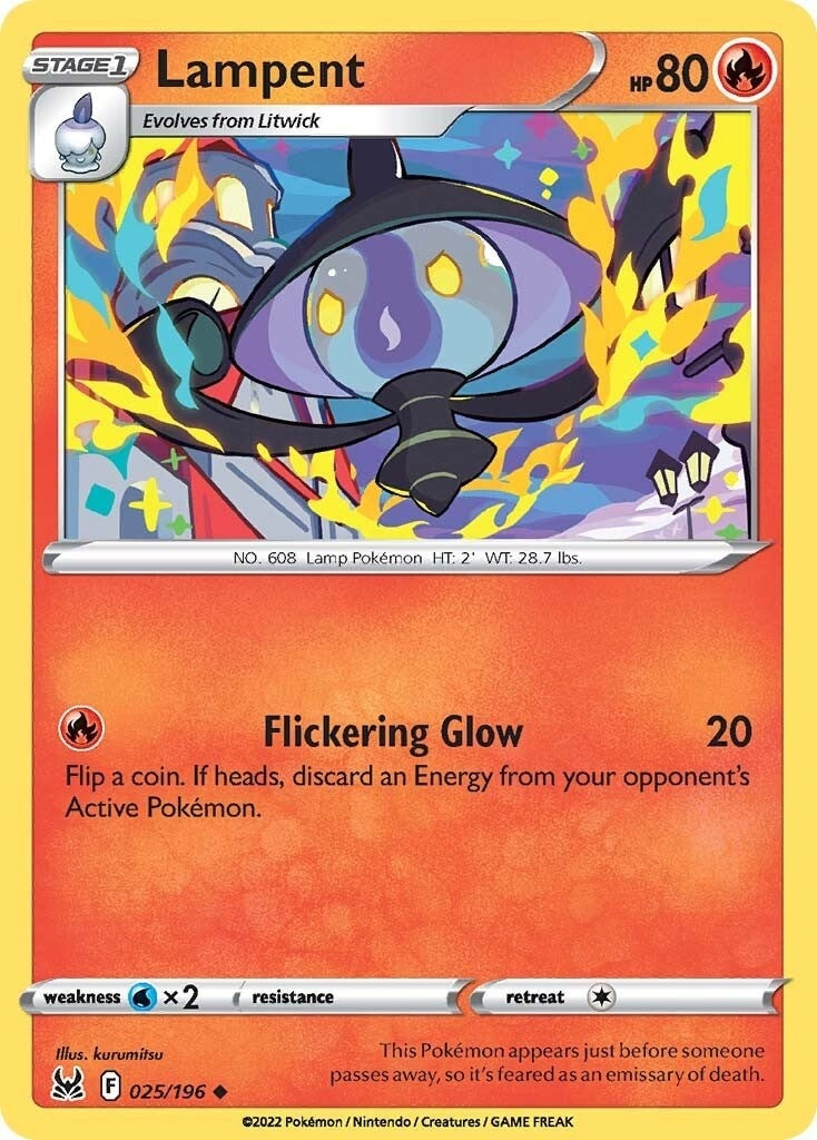 Image for Lampent (025/196) (SWSH11) - Pokemon