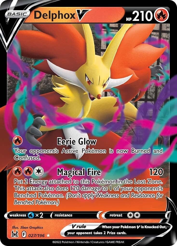 Image for Delphox V (027/196) (SWSH11) - Pokemon