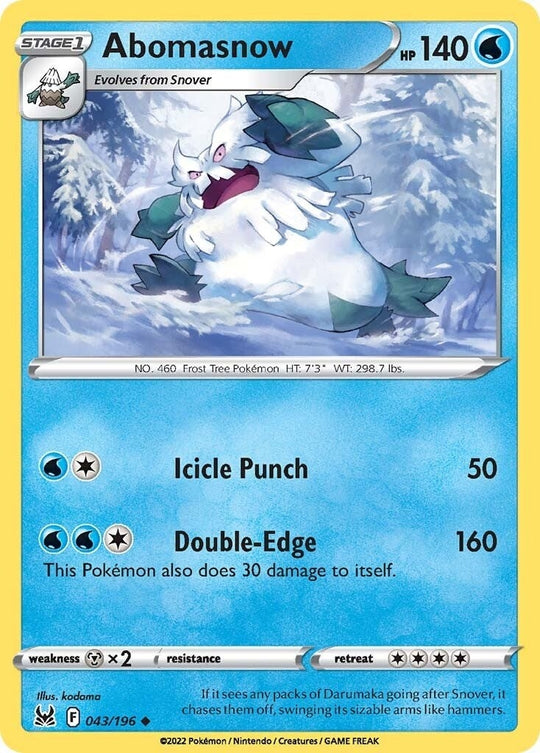 Image for Abomasnow (043/196) (SWSH11) - Pokemon