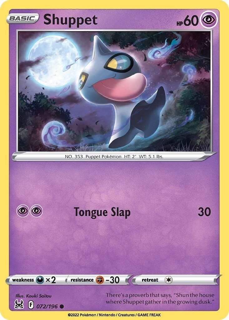 Image for Shuppet (072/196) (SWSH11) - Pokemon