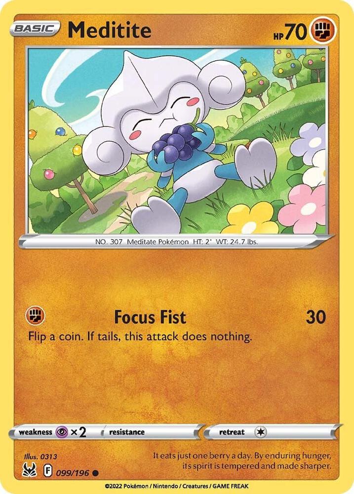 Image for Meditite (099/196) (SWSH11) - Pokemon