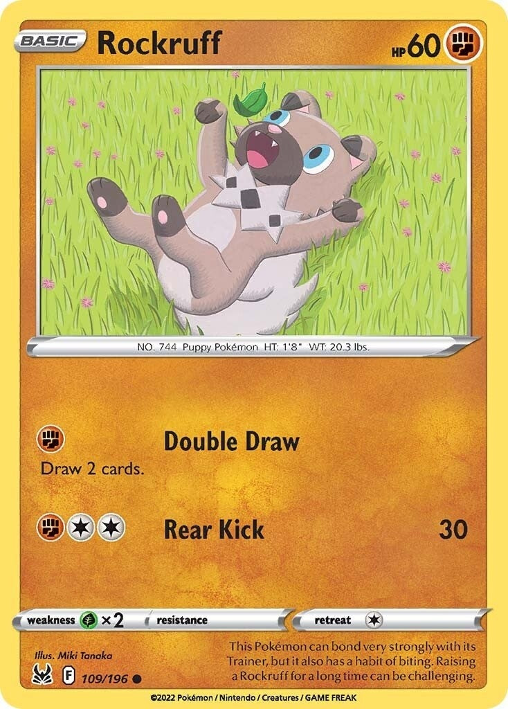 Image for Rockruff (109/196) (SWSH11) - Pokemon