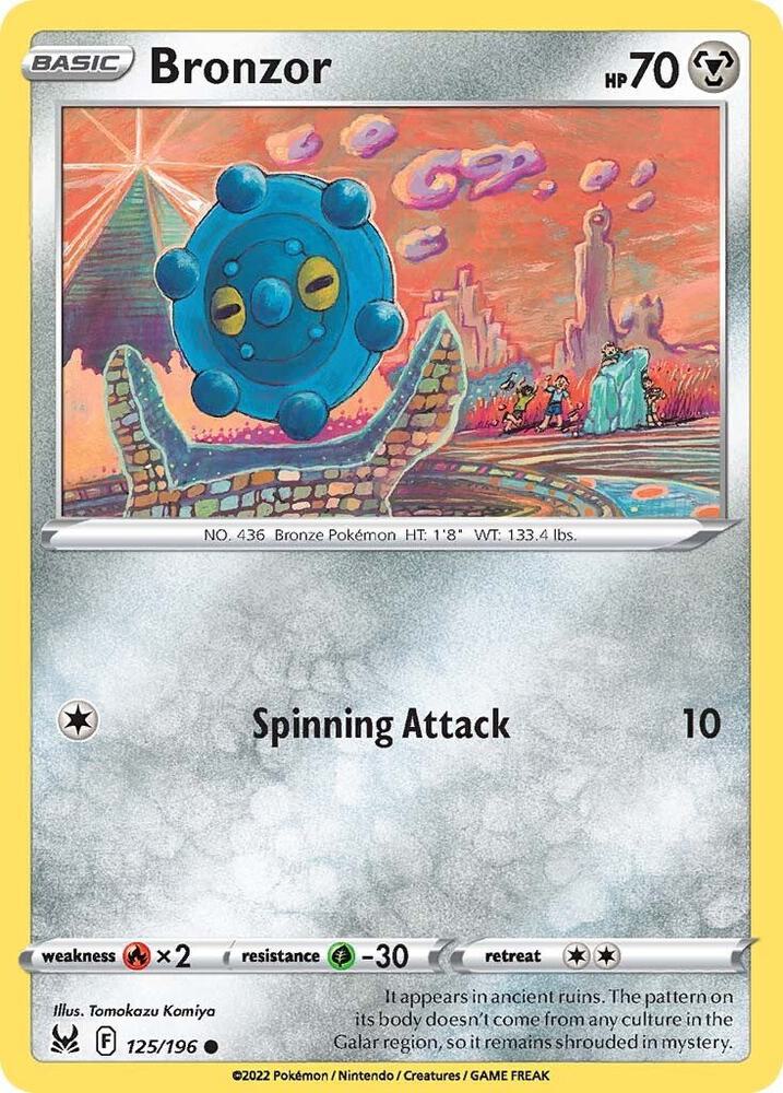 Image for Bronzor (125/196) (SWSH11) - Pokemon