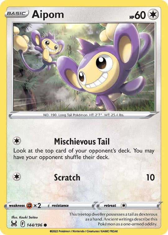 Image for Aipom (144/196) (SWSH11) - Pokemon