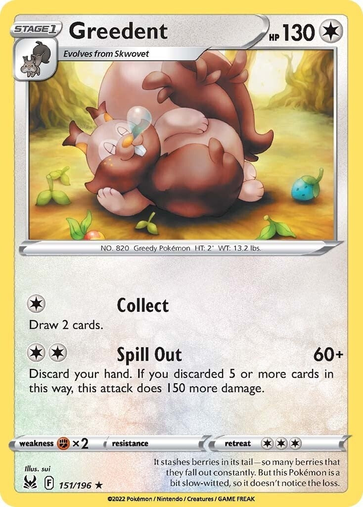 Image for Greedent (151/196) (SWSH11) - Pokemon
