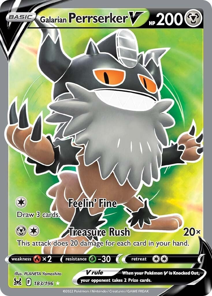 Image for Galarian Perrserker V (Full Art) (183/196) (SWSH11) - Pokemon