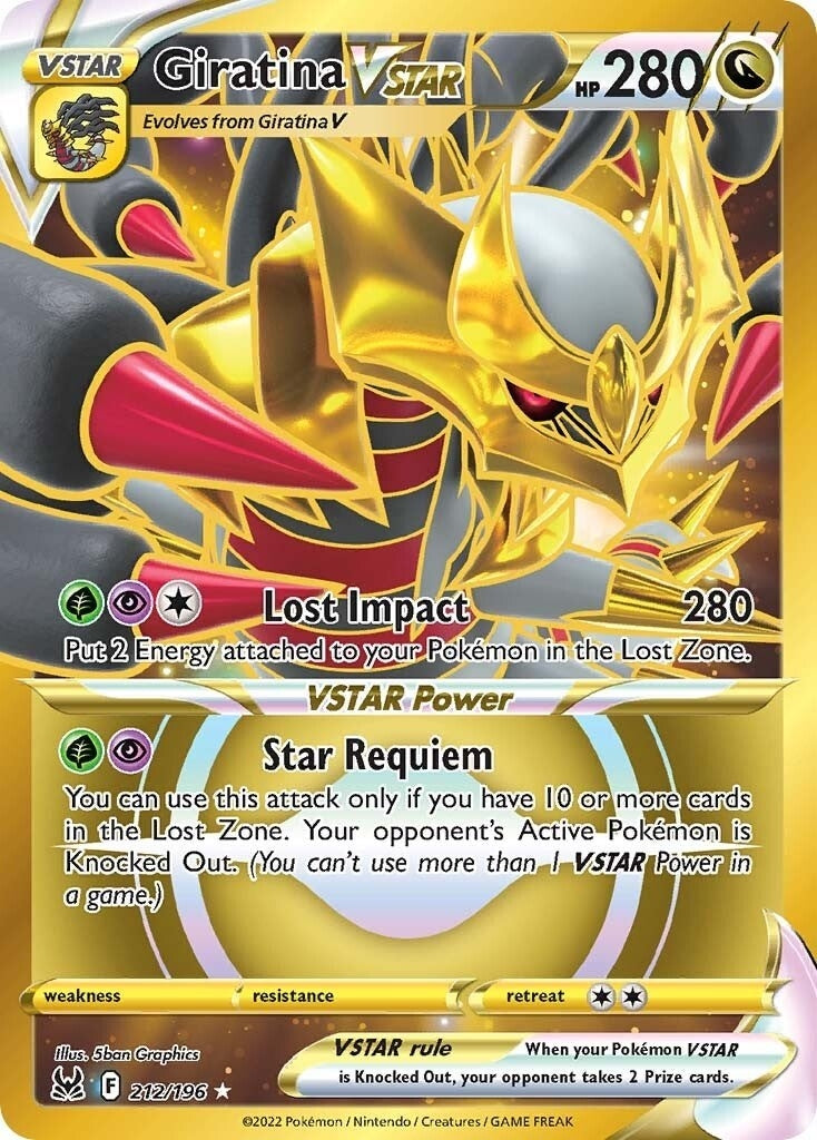 Image for Giratina VSTAR (212) (Secret) (212/196) (SWSH11) - Pokemon