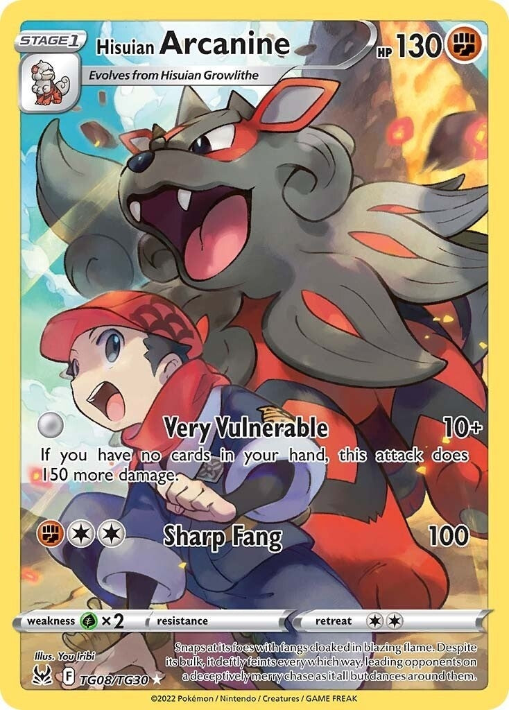 Image for Hisuian Arcanine (TG08/TG30) (SWSH11: TG) - Pokemon