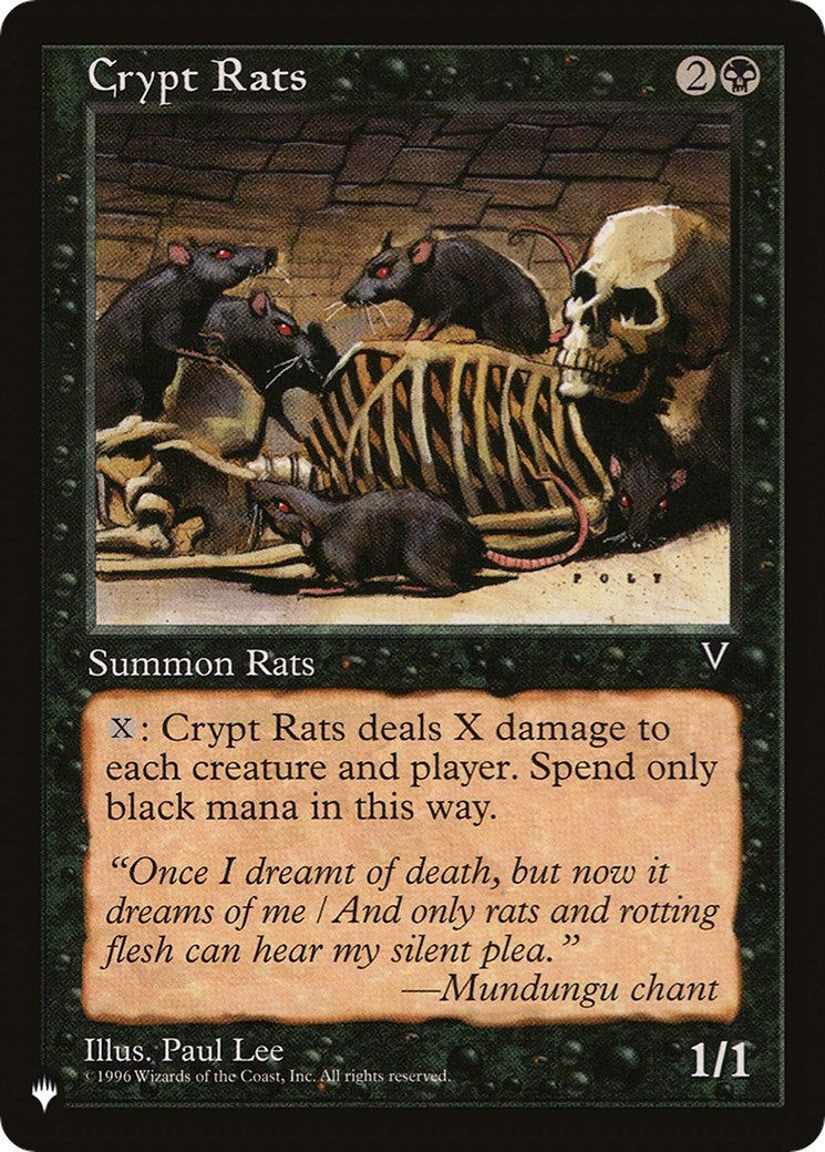 Image for Crypt Rats - Magic: The Gathering