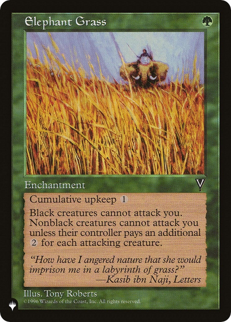 Image for Elephant Grass (LIST) - Magic: The Gathering