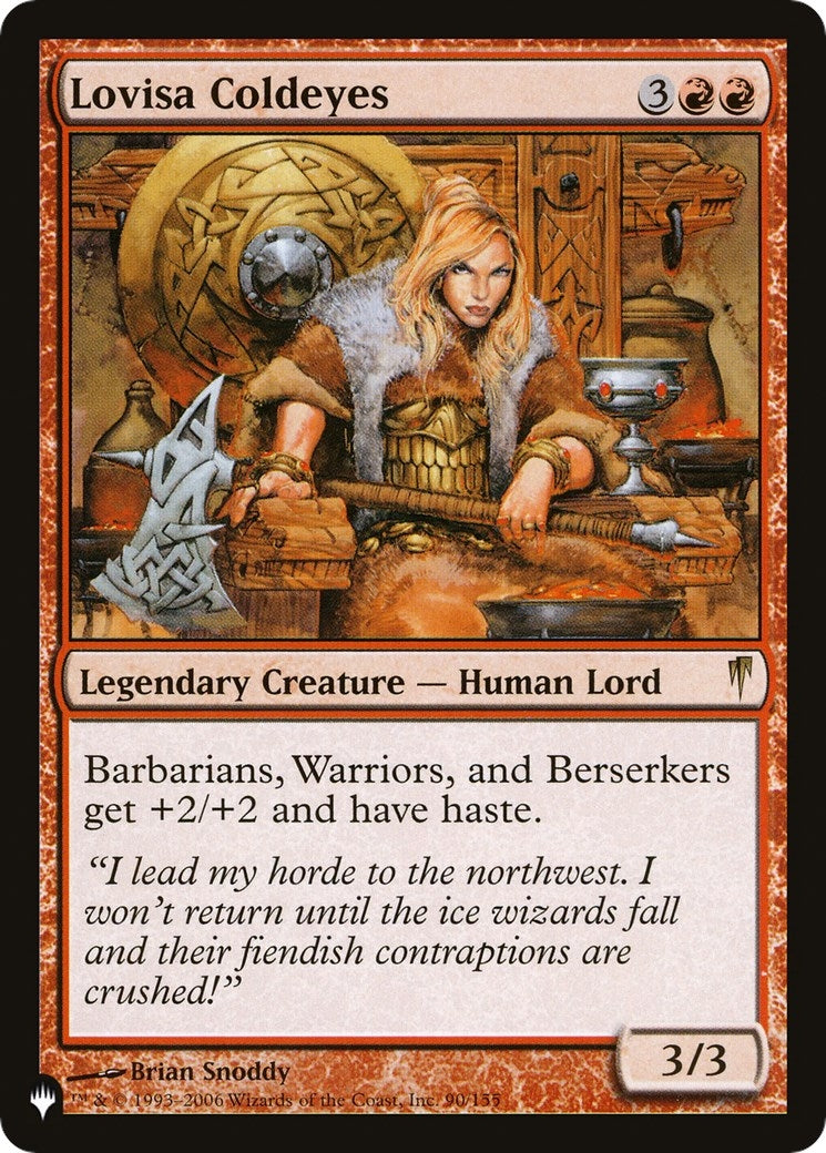 Image for Lovisa Coldeyes (90/155) (LIST) - Magic: The Gathering