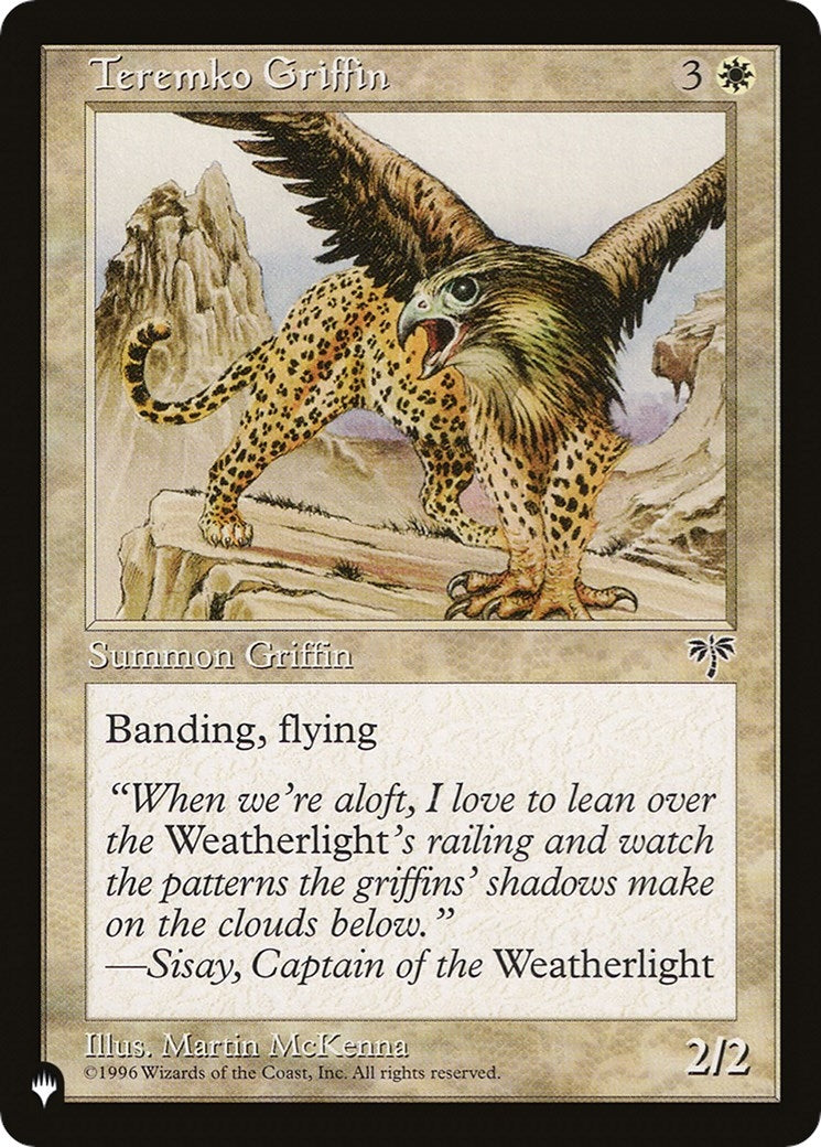 Image for Teremko Griffin (LIST) - Magic: The Gathering