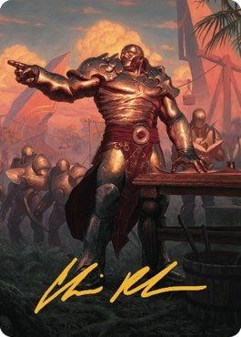 Image for Karn, Living Legacy Art Card (1/81) (Gold-Stamped Signature) (1) (ASDMU) - Magic: The Gathering