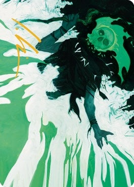 Image for Bone Splinters Art Card (Gold-Stamped Signature) (22) (ASDMU) - Magic: The Gathering