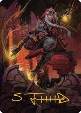Image for Jaya, Fiery Negotiator Art Card (35/81) (Gold-Stamped Signature) (35) (ASDMU) - Magic: The Gathering