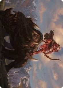 Image for Meria's Outrider Art Card (37) (ASDMU) - Magic: The Gathering