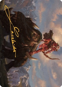 Image for Meria's Outrider Art Card (Gold-Stamped Signature) (37) (ASDMU) - Magic: The Gathering