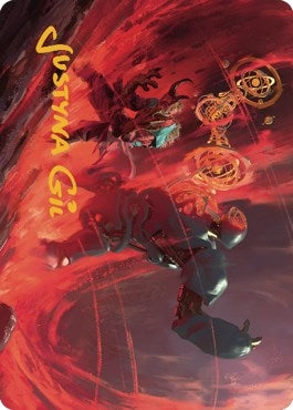 Image for Twinferno Art Card (Gold-Stamped Signature) (39) (ASDMU) - Magic: The Gathering