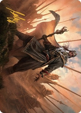 Image for Hazezon, Shaper of Sand Art Card (Gold-Stamped Signature) (46) (ASDMU) - Magic: The Gathering