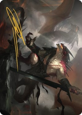 Image for Rivaz of the Claw Art Card (Gold-Stamped Signature) (53) (ASDMU) - Magic: The Gathering
