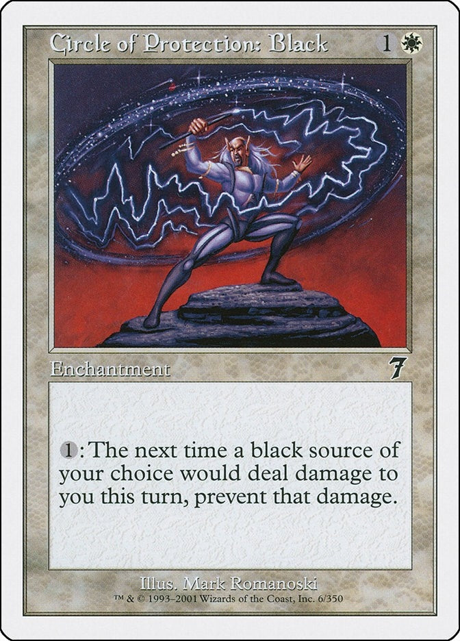 Image for Circle of Protection: Black (6) - Magic: The Gathering