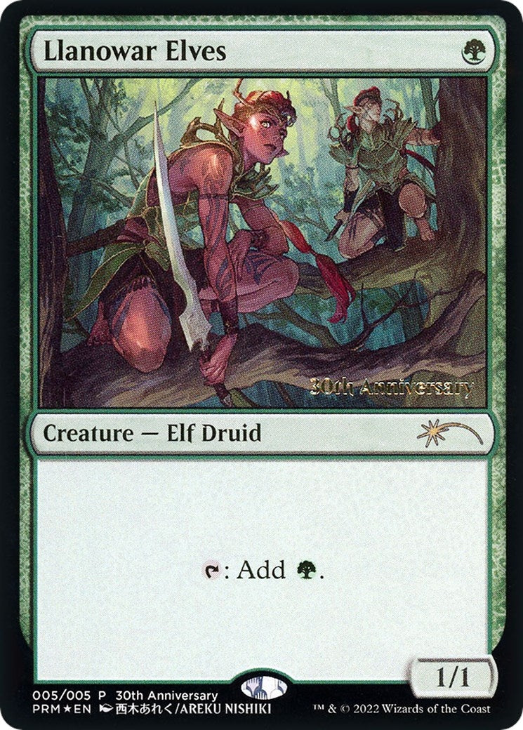 Image for Llanowar Elves (5) (30A-P) - Magic: The Gathering