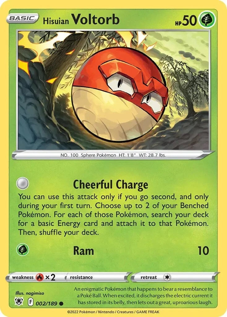 Image for Hisuian Voltorb - 002/189 (Cosmos Holo) (002/189) (PR) - Pokemon