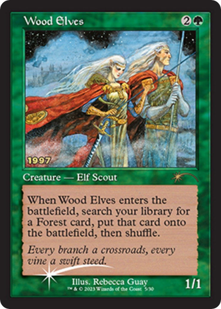 Image for Wood Elves (5) (30A-P) - Magic: The Gathering